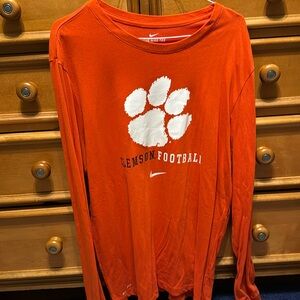 Nike Clemson Football Long Sleeve (Size Large)